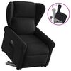 vidaXL Fauteuil inclinable noir tissu