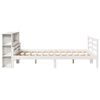 vidaXL Lit bibliothèque sans matelas blanc 135x190 cm bois pin massif