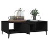 vidaXL Table basse noir 103,5x60x35 cm bois d'ingénierie