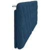 vidaXL Coussin de t&ecirc;te de lit bleu 160 cm tissu