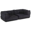 vidaXL Canapé modulaire 2 places anthracite 140x70x36 tissu