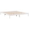 vidaXL Cadre de lit extra long sans matelas 180x220 cm bois massif pin