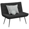 vidaXL Banc noir 110x74x84 cm velours