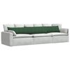 vidaXL Coussins de canapé 2 pcs Vert foncé 200 x 40 cm