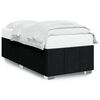 vidaXL Cadre de lit sans matelas noir 80x200 cm tissu