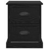 vidaXL Cabinet de chevet 2 pcs Ch&ecirc;ne noir 39 x 39 x 47.5 cm