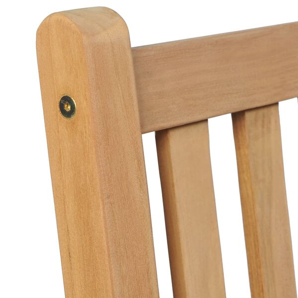 vidaXL Chaises de jardin lot de 6 et coussins cr&egrave;me Bois teck massif