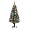 vidaXL Sapin de No&euml;l artificiel Vert 180 cm PVC, Acier et Plastique