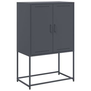 vidaXL Buffet haut anthracite 68,5x38,5x107 cm acier