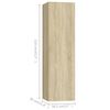 vidaXL Ensemble de meubles TV 4 pcs Ch&ecirc;ne sonoma Bois d'ing&eacute;nierie