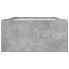 vidaXL Cadre de lit sans matelas gris b&eacute;ton 90x190 cm