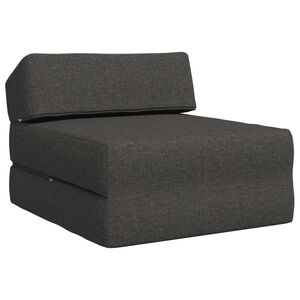 vidaXL Canap&eacute;-lit pliable Gris fonc&eacute; 60 x 70 x 41 cm Tissu