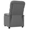 vidaXL Fauteuil de massage Gris foncé Tissu