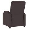 vidaXL Fauteuil inclinable &eacute;lectrique Marron fonc&eacute; Tissu