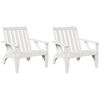 vidaXL Chaises de jardin adirondack lot de 2 75x77x77 cm