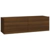 vidaXL Ensemble de meubles TV 3 pcs Chêne marron Bois d'ingénierie