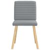 vidaXL Chaises &agrave; manger lot de 4 gris clair tissu