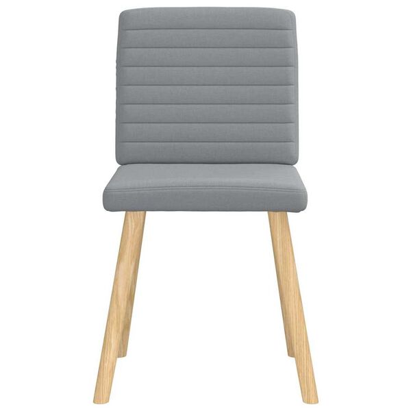 vidaXL Chaises &agrave; manger lot de 4 gris clair tissu