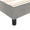 vidaXL Sommier &agrave; lattes de lit et matelas Gris clair 90x190 cm Velours