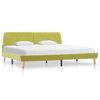 vidaXL Cadre de lit Vert Tissu 180 x 200 cm