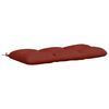 vidaXL Coussin de banc VIANEN 100 % polyester Rouge 100 x 50 x 12 cm