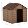 vidaXL Niche pour chiens Marron 71x71,5x68 cm PP