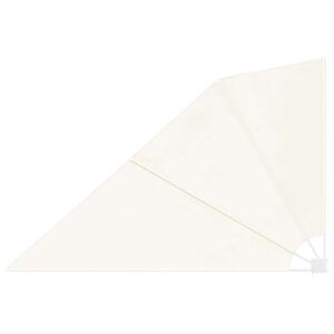 vidaXL Auvent lat&eacute;ral pliable de balcon Cr&egrave;me 160 x 240 cm