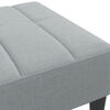 vidaXL Repose-pied gris clair 77x55x31 cm tissu