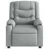 vidaXL Fauteuil de massage inclinable électrique gris clair tissu