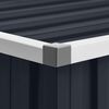 vidaXL Abri de jardin Anthracite 195x198x159 cm Acier galvanis&eacute;