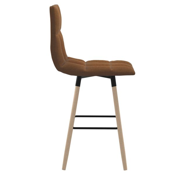 vidaXL Tabouret de bar Marron Tissu