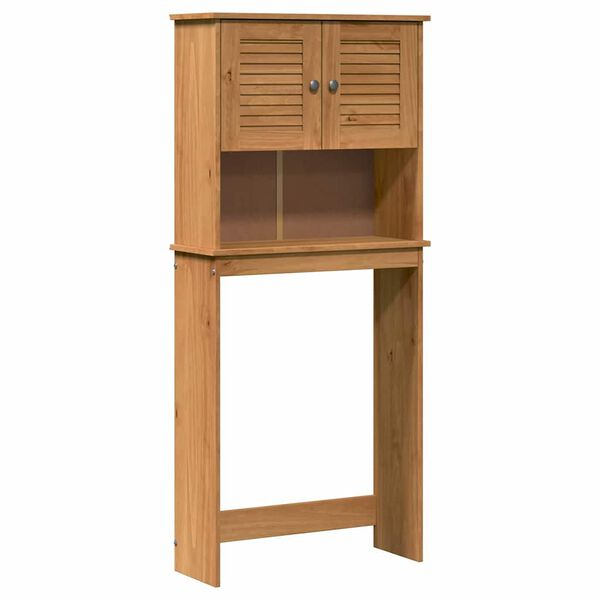 vidaXL Cabinet pour lave-linge VIGO marron miel 72,5 x 27 x 161 cm