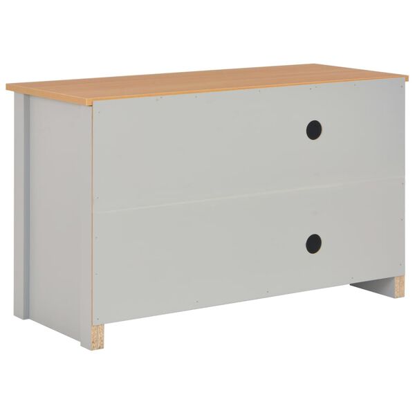 vidaXL Meuble TV Gris 95x39x58 cm