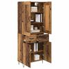 vidaXL Haut Armoire Bois Ancien 69,5 x 34 x 180 cm Bois d'ing&eacute;nierie