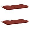 vidaXL Coussins de banc 2 pi&egrave;ces VIANEN 100 % polyester Rouge