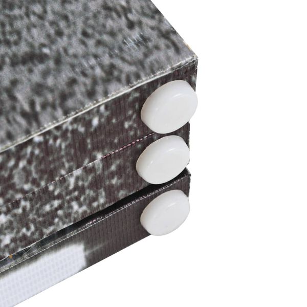 vidaXL Cloison de s&eacute;paration 200 x 170 cm Bus londonien Noir et blanc