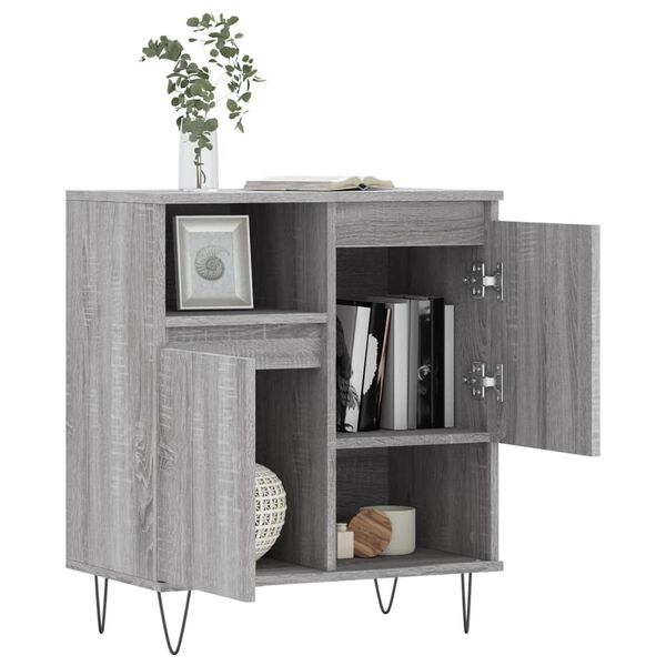 vidaXL Buffet Sonoma gris 60x35x70 cm Bois d'ing&eacute;nierie