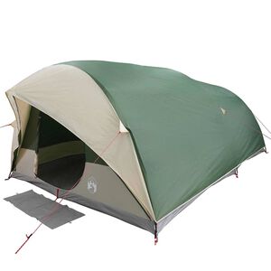 vidaXL Tente Tunnel 10 personne Imperm&eacute;able Vert taffetas