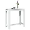 vidaXL Table de bar blanc 102x50x103,5 cm bois d'ing&eacute;nierie
