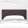 vidaXL T&ecirc;te de lit Marron 80 cm tissu