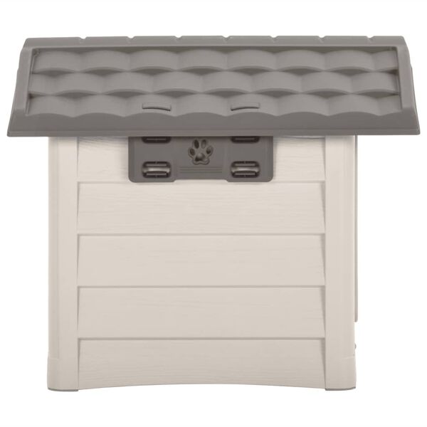 vidaXL Niche pour chiens Beige et marron 89x75x62 cm