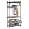 vidaXL Armoire à tiroirs sonoma gris 89x39x184,5 cm bois d'ingénierie