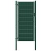 vidaXL Portail de cl&ocirc;ture en PVC et acier 100 x 204 cm vert