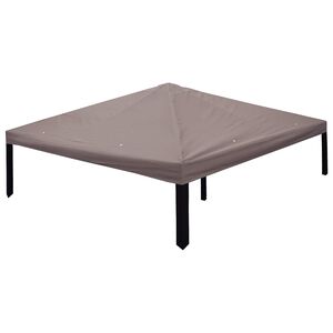 vidaXL Housse de Gazebo 300 x 300 cm Taupe Polyester et Acier