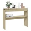 vidaXL Table console chêne sonoma 102x30x80 cm bois d'ingénierie
