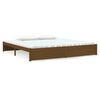 vidaXL Cadre de lit sans matelas marron miel bois massif 200x200 cm
