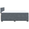 vidaXL Sommier &agrave; lattes de lit et matelas Gris fonc&eacute; 140x190cm Velours
