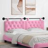 vidaXL T&ecirc;te de lit suspendue Montage mural Rose 190 x 55 x 7 cm tissu