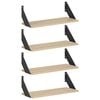 vidaXL &Eacute;tag&egrave;res Murales 4 pc Ch&ecirc;ne Sonoma 50 x 20 x 17 cm