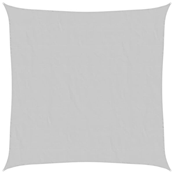 vidaXL Voile d'ombrage gris clair 5x5 m 100% polyester oxford